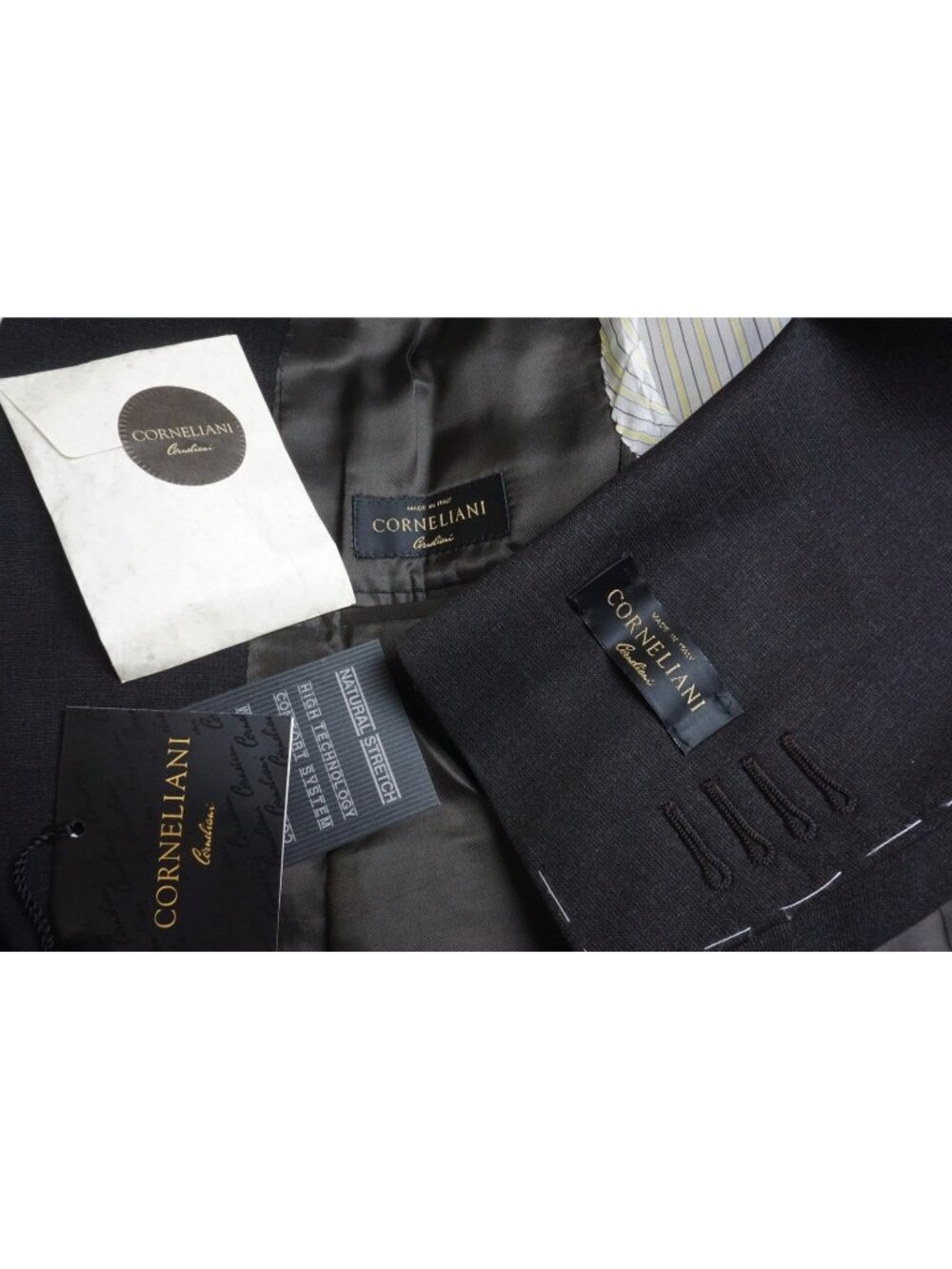 Corneliani Tailor Brown Wool 2 Pc Suit Jacket Pants Sz 50 EU BRAND NEW